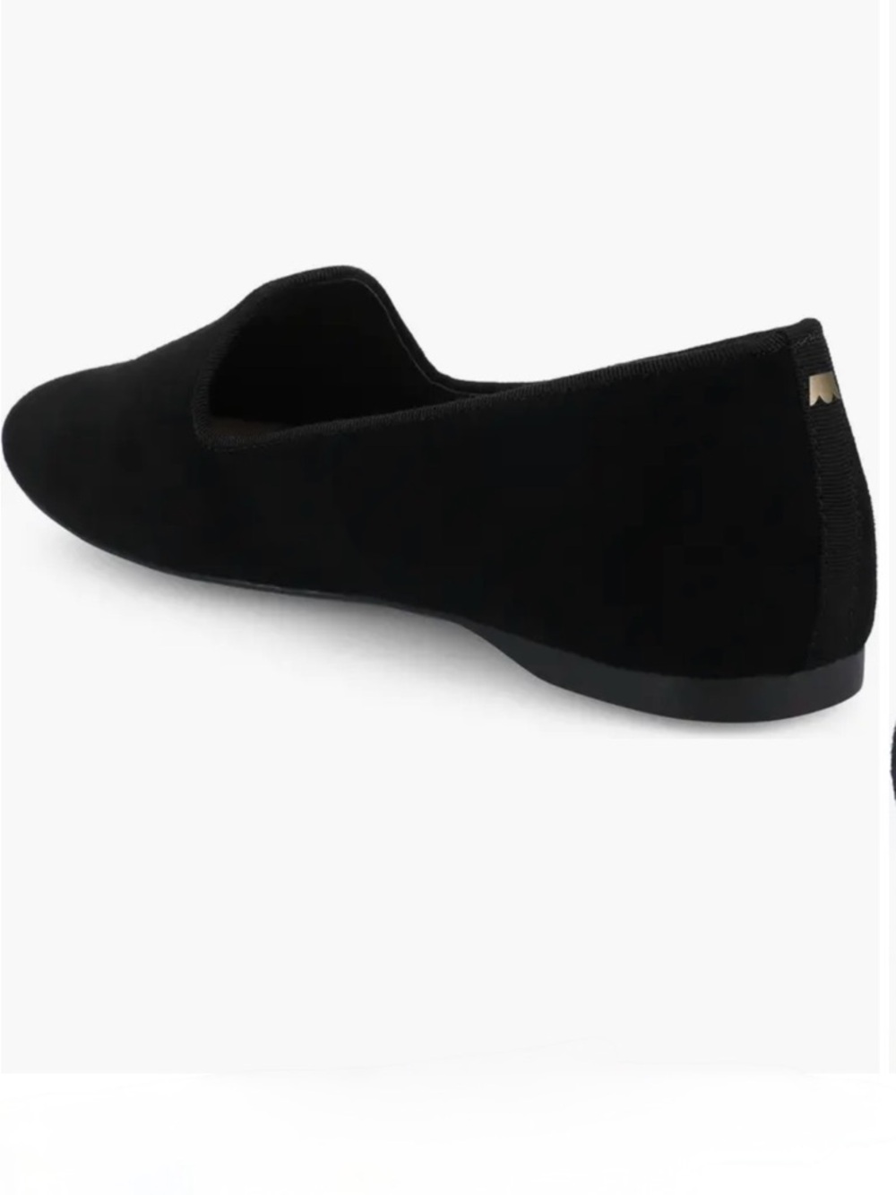 BIRDIES The Heron Black Velvet Flat Loafers - Picture 3 of 6